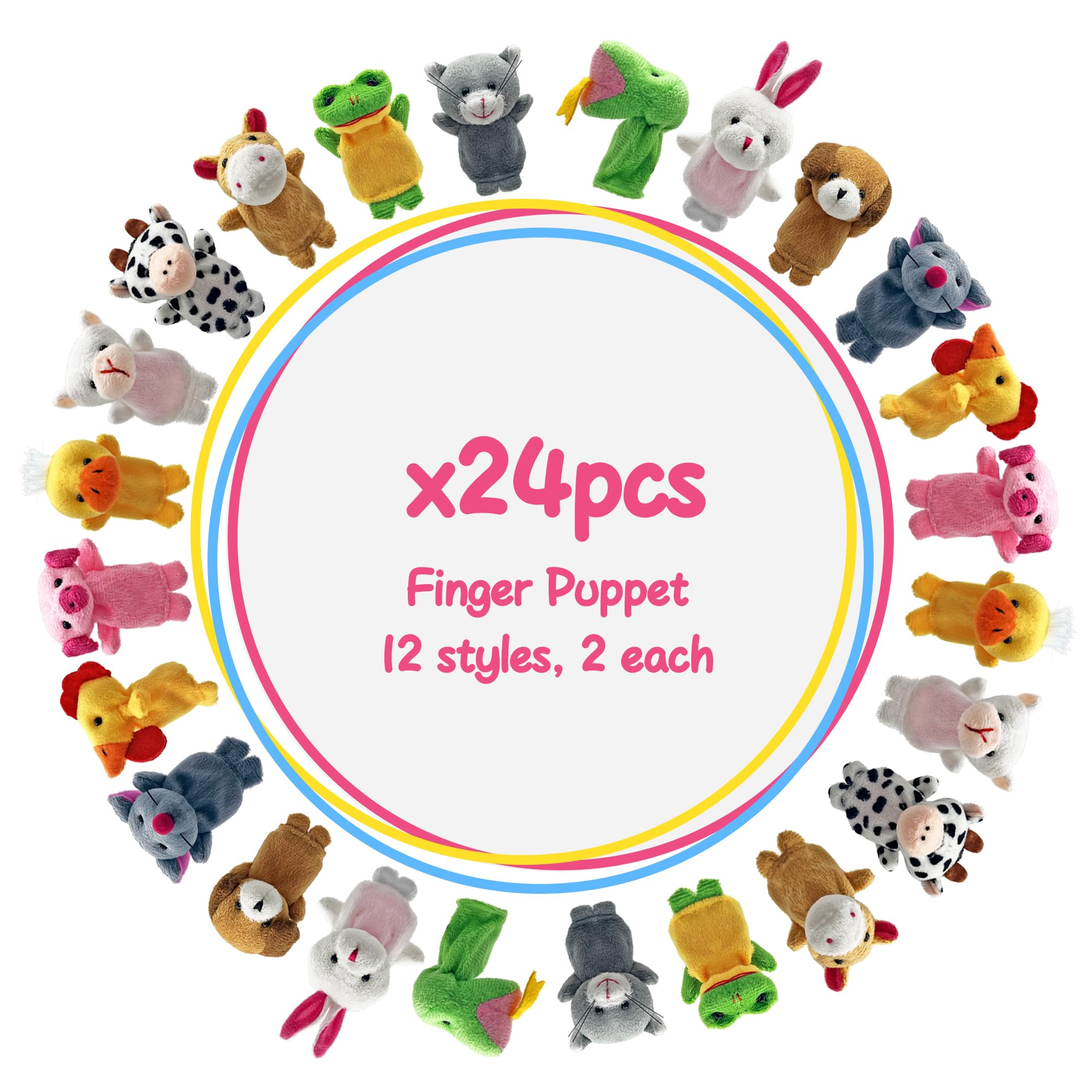 Amazon.co.jp: フィンガーパペットセット 24個セット ミニ